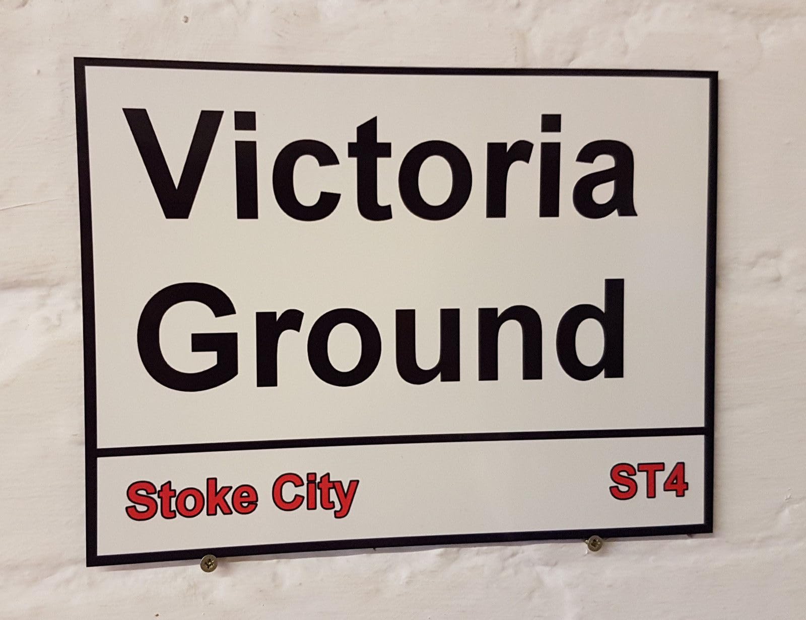 Yelacecca Tin Sign A37430 New Metal Street Sign Stoke City Fc Victoria Ground Metal Street Sign 8X12 Inches
