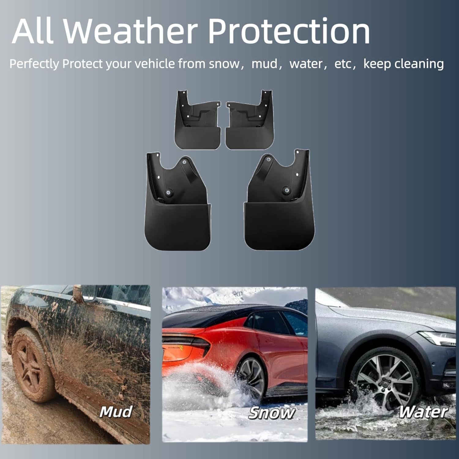 Mud Flaps for Toyota Tundra 2022 2023 2024 2025 2026, Wheel & Tire Splash Guards, Mudflaps for Car, All Weather Tire Protector Splash Guards Mudflaps for Toyota Tundra Exterior Accessories