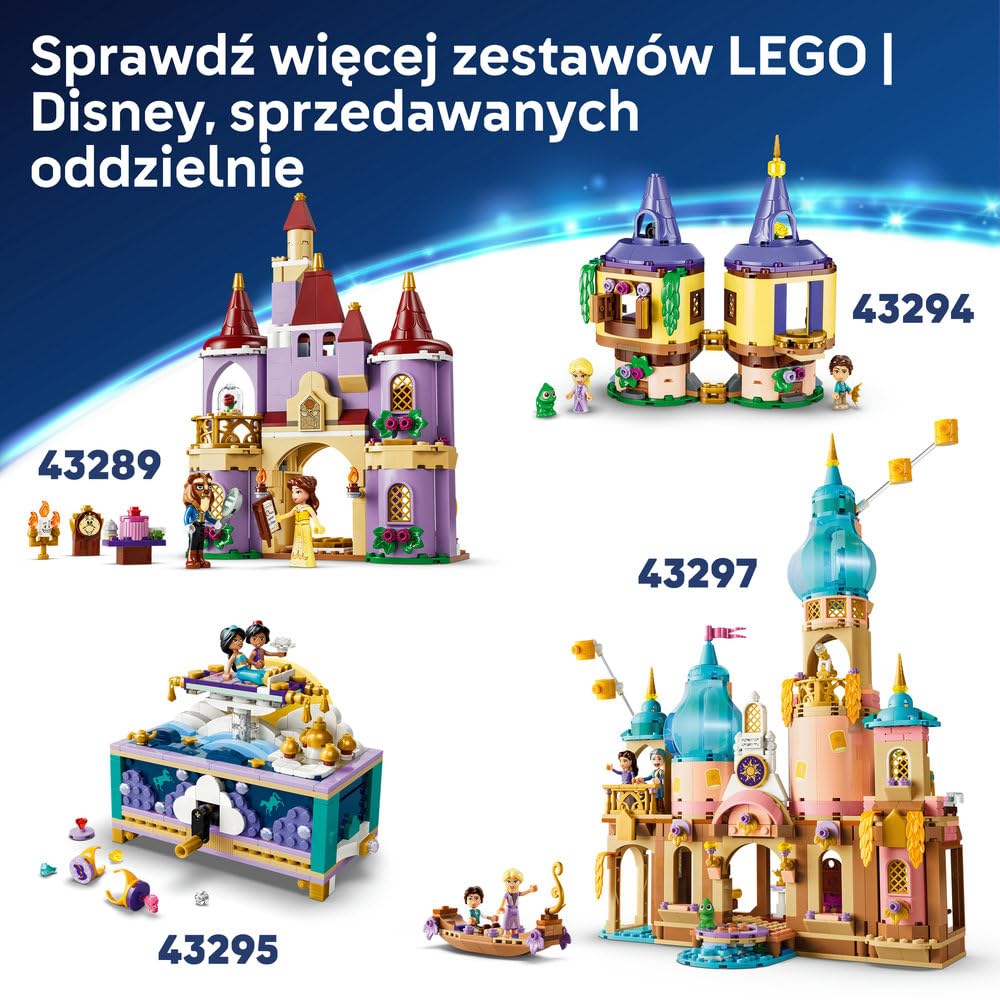 LEGO ǀ Disney Princess Królewska łódź weselna Arielki 43299 | Łódka z filmu Mała Syrenka Disneya, zabawka dla 6-latki, prezent dla dziewczynki i chłopca, klocki dla dzieci, 519 elementów