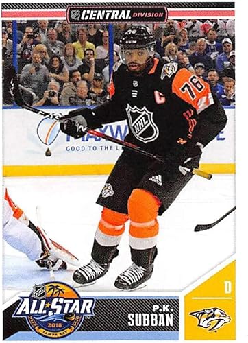 2018-19 Panini NHL Stickers Hockey #527 P.K. Subban Central Division All Stars Official 2 12 Tall x 2 Inch Wide NHL Album Sticker