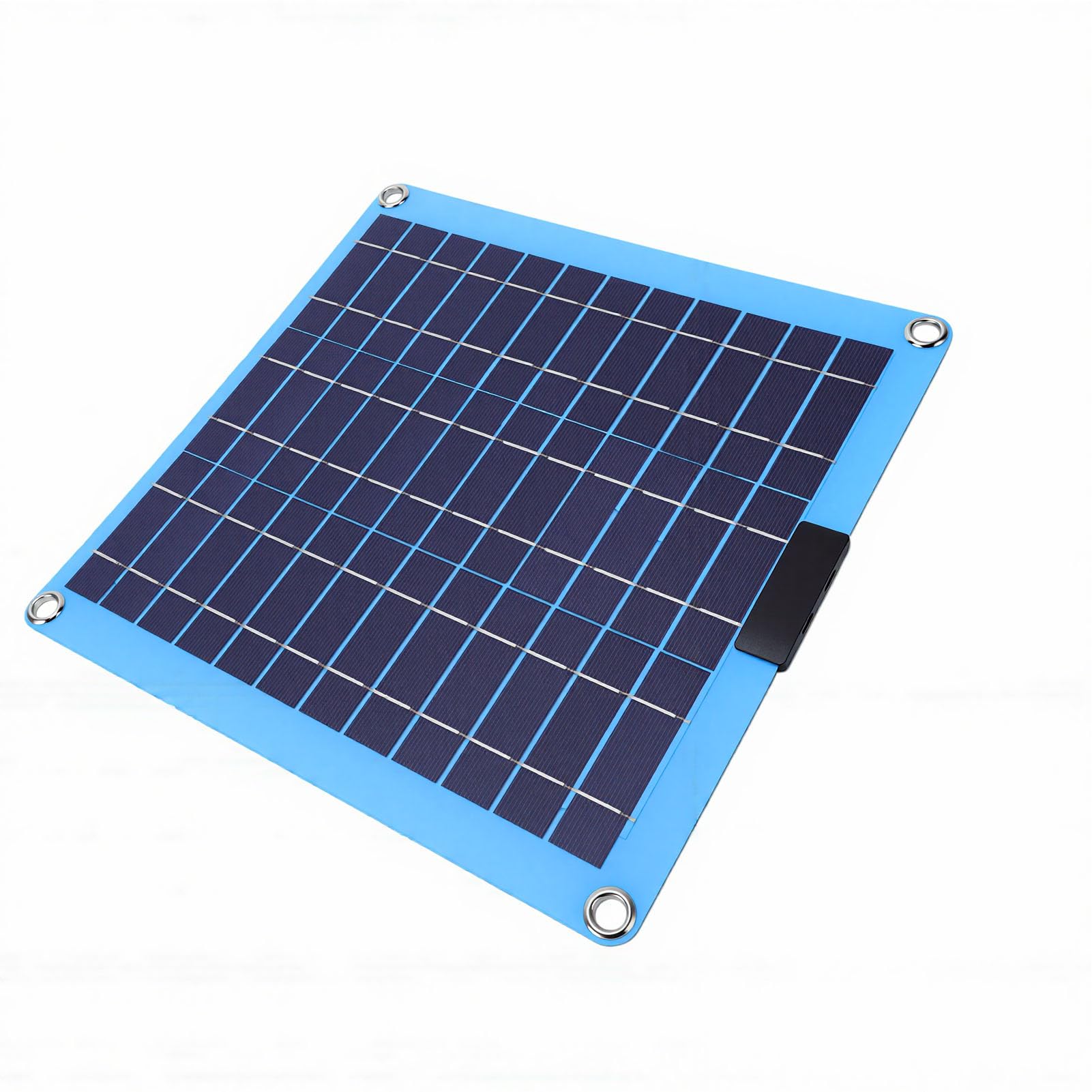 Ausla Monokristallines Tragbares Solarpanel, 40 W, Solar-PV-Modul, Dual-Typ-C-Ausgänge, Leichtes 394 G, Sonnensicheres Design für Wohnmobil, Camping, Boot, Netzunabhängiges Telefon-Tablet-Aufladen