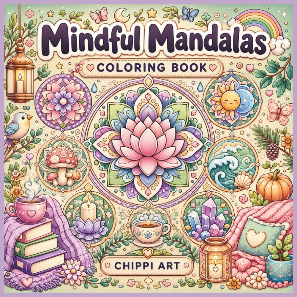Mindful Mandalas: Bold & Easy Coloring Book for Stress Relief, Mindfulness, Relaxation & Inner Peace (Gentle Healing Coloring Series)