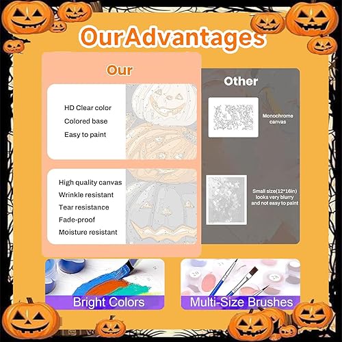 Vista 90 de xackcme Pintura de montaña por números para adultos, pintura de paisaje por número sobre lienzo sin marco, pintura al óleo de paisaje lunar