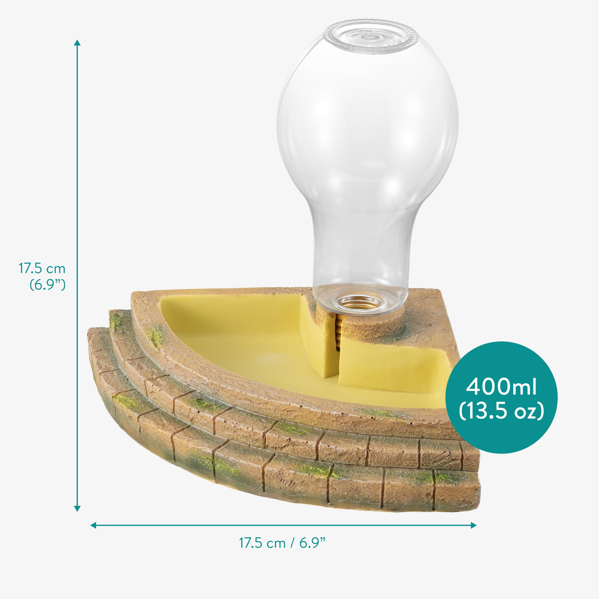 Navaris Distributore Acqua Automatico Per Rettili - Serbatoio 400ml Per Tartarughe E Gechi - Foto 12