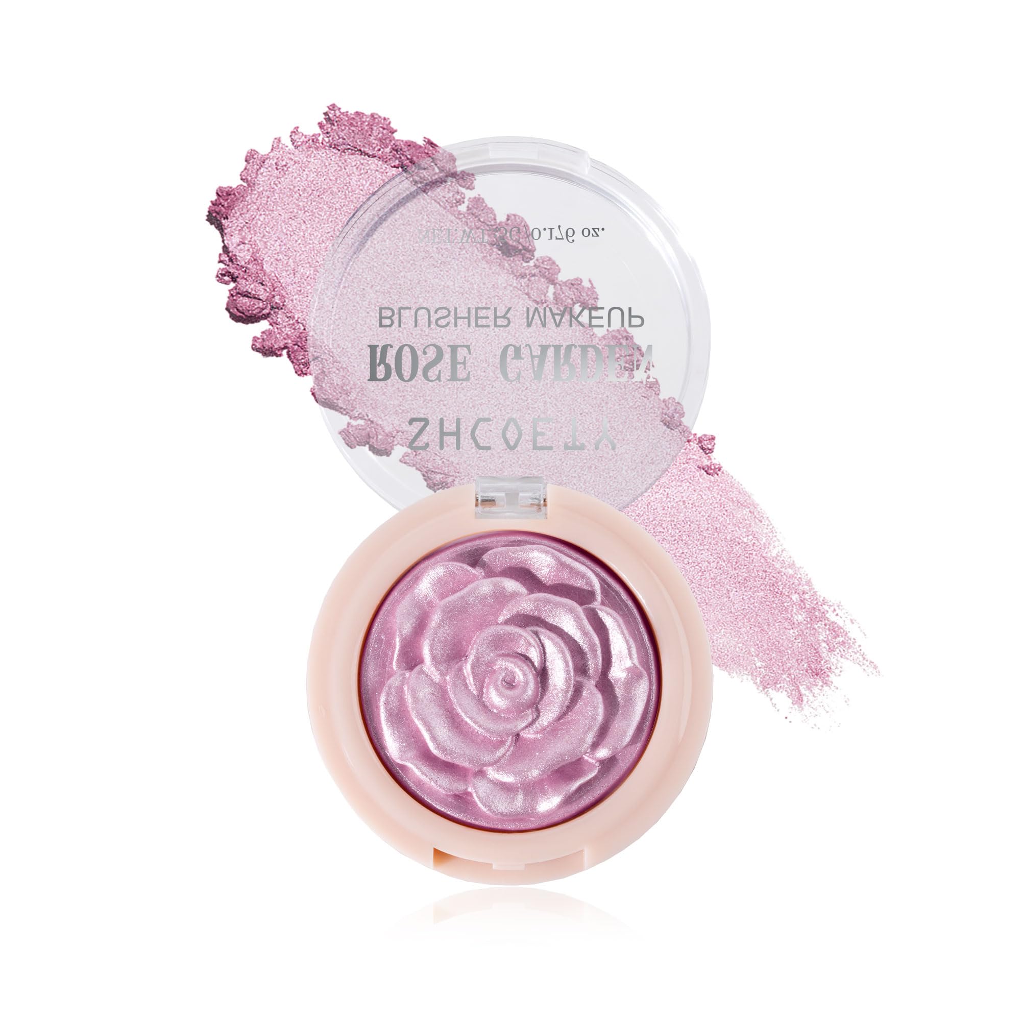 Rose Garden Blusher Makeup, Shimmering Pink Powder Blush, 0.46 oz (03, 5g)