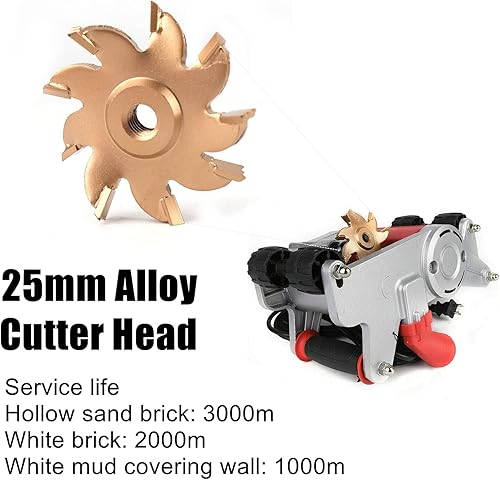 Miniatura 5 de Máquina de corte de ranura de pared de 1100 W Máquina de ranurado de pared de ladrillo eléctrico Máquina de ranurado de pared sin polvo Formación