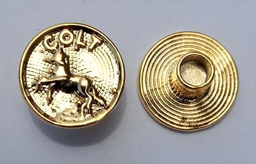 Ajax Custom Grips - Colt Factory Medallones Oro