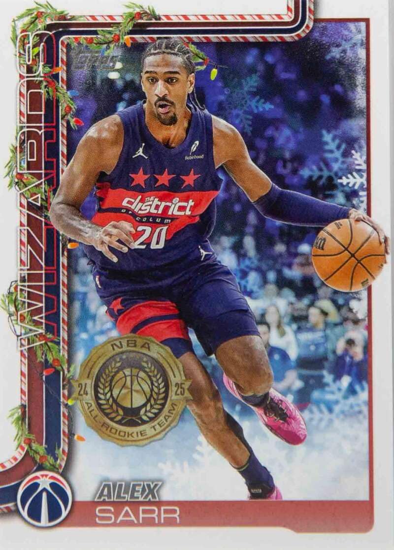 Amazon.com: 2025-26 Topps Holiday #H75 Alex Sarr NM-MT Wizards