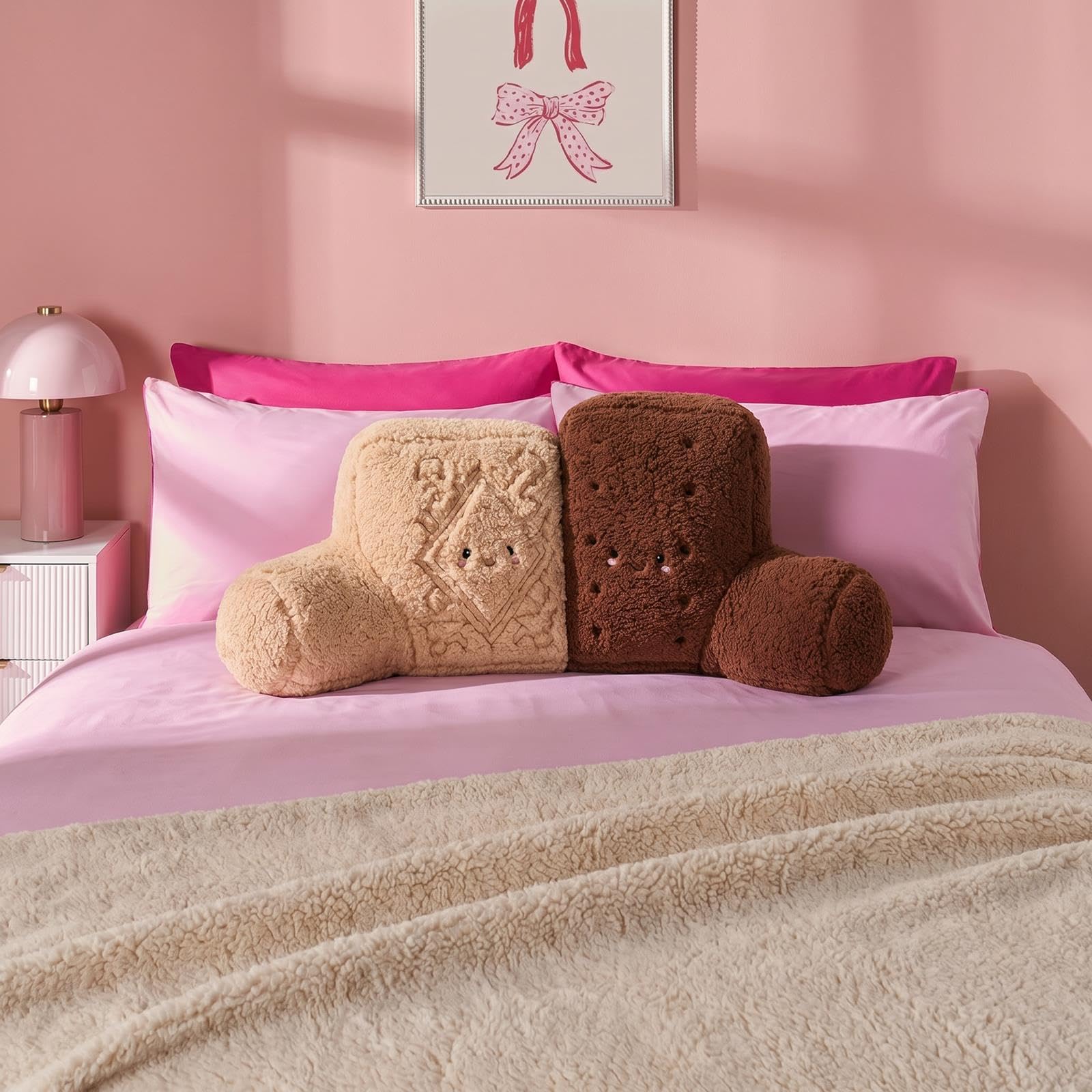 OHS Biscuit Duo Character Cuddle Cushion Support Cushion, Multi — image 1