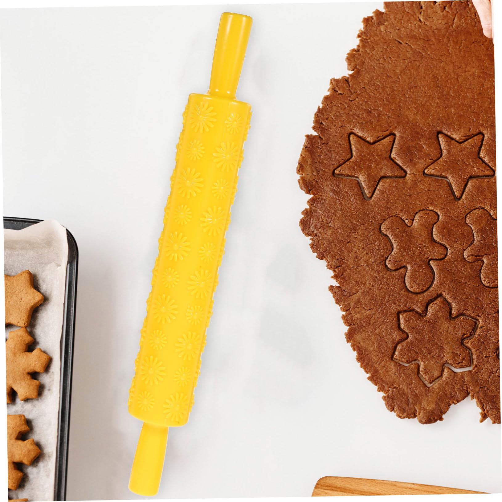 Mattarello con tappetini da forno in silicone, set di rulli