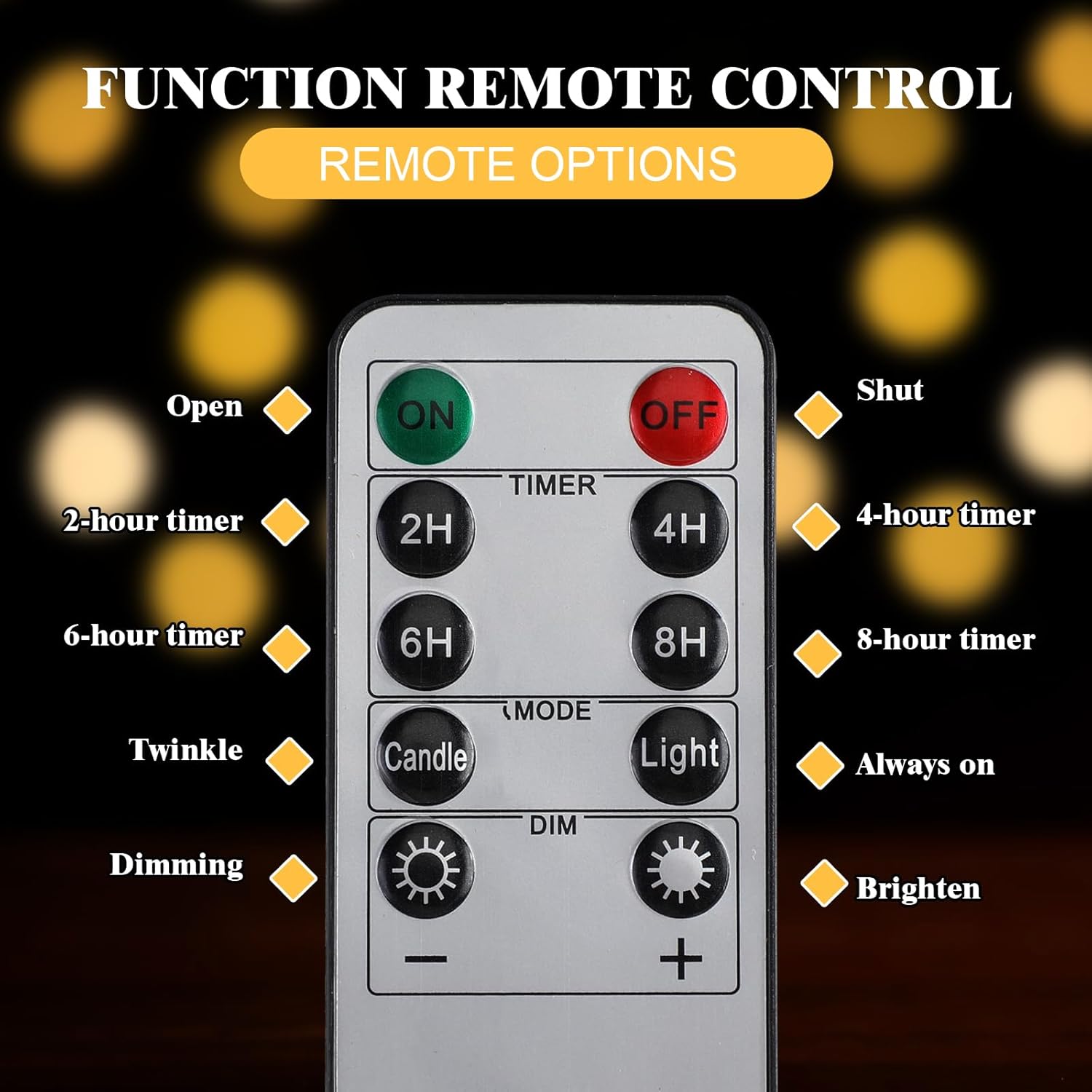 Baquler 2 Pcs Religious Flameless LED Prayer Candle Real Wax Baptism Set Devotion Candles Religious Decoration Gift for Home and Office, Battery Operated with Remote Control(Lady of Guadalupe) - Image 6