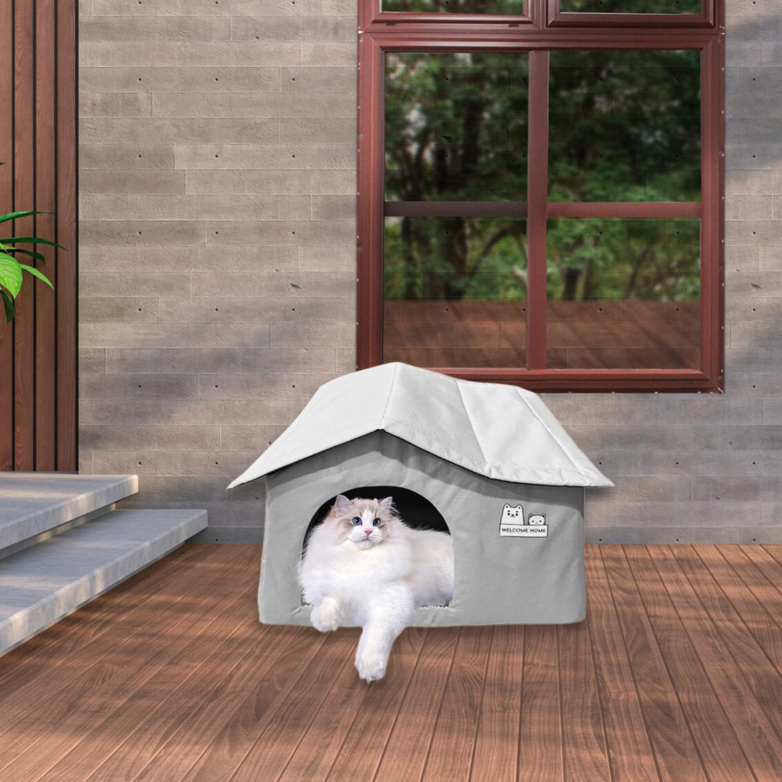 Cuccia per cani da interni, grotta refrigerante per animali domestici, per esterni, per interni e cuccioli, grotta di raffreddamento per animali domestici e gatti, per camera da letto, soggiorno