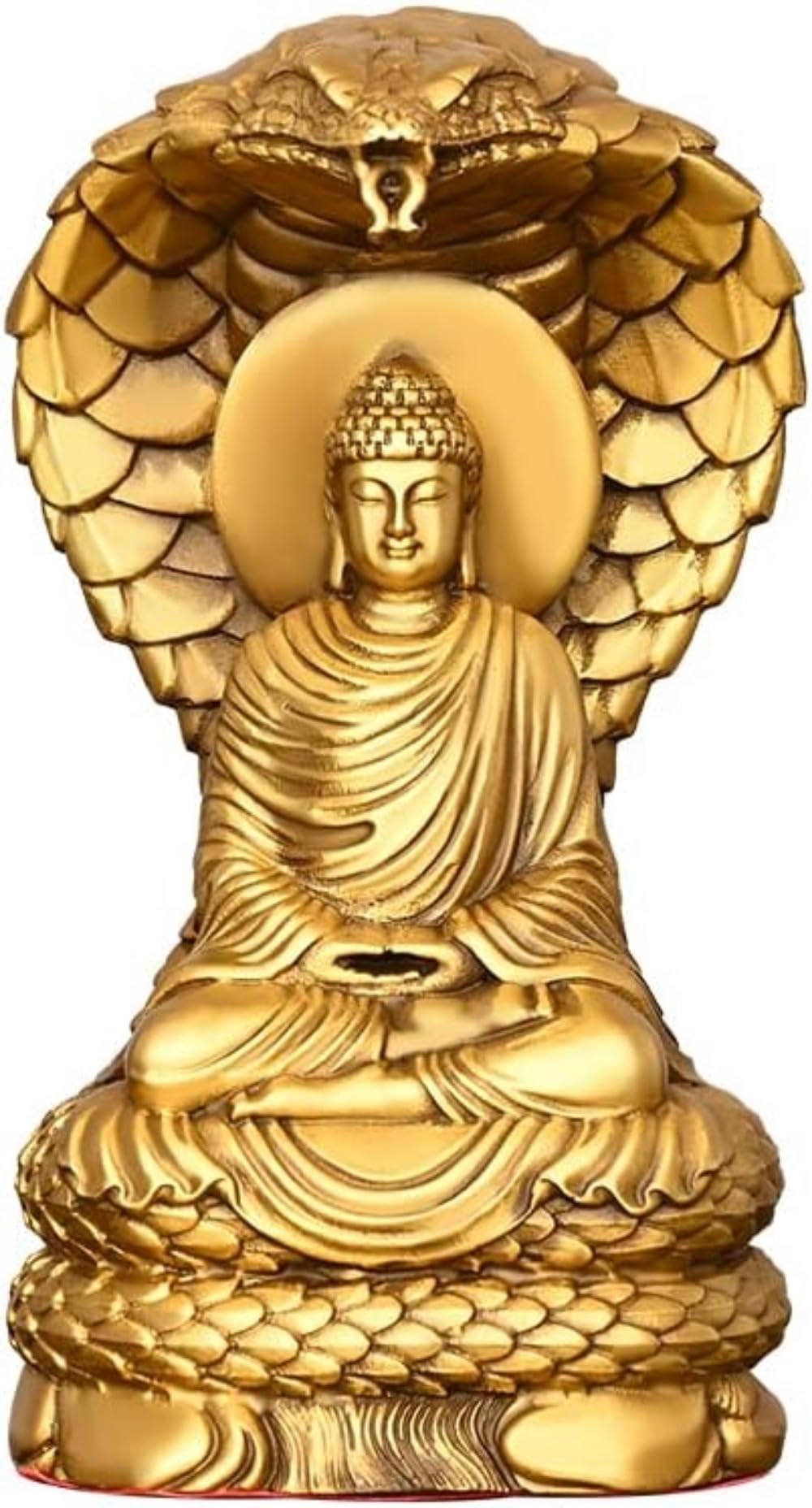 釈迦様 置物 仏教美術 仏堂 蛇護仏陀 銅像 釈迦仏像 Amazon｜ヘビ仏 如来様 釈迦 如来像 仏像 銅像 厄除け 開運 仏壇