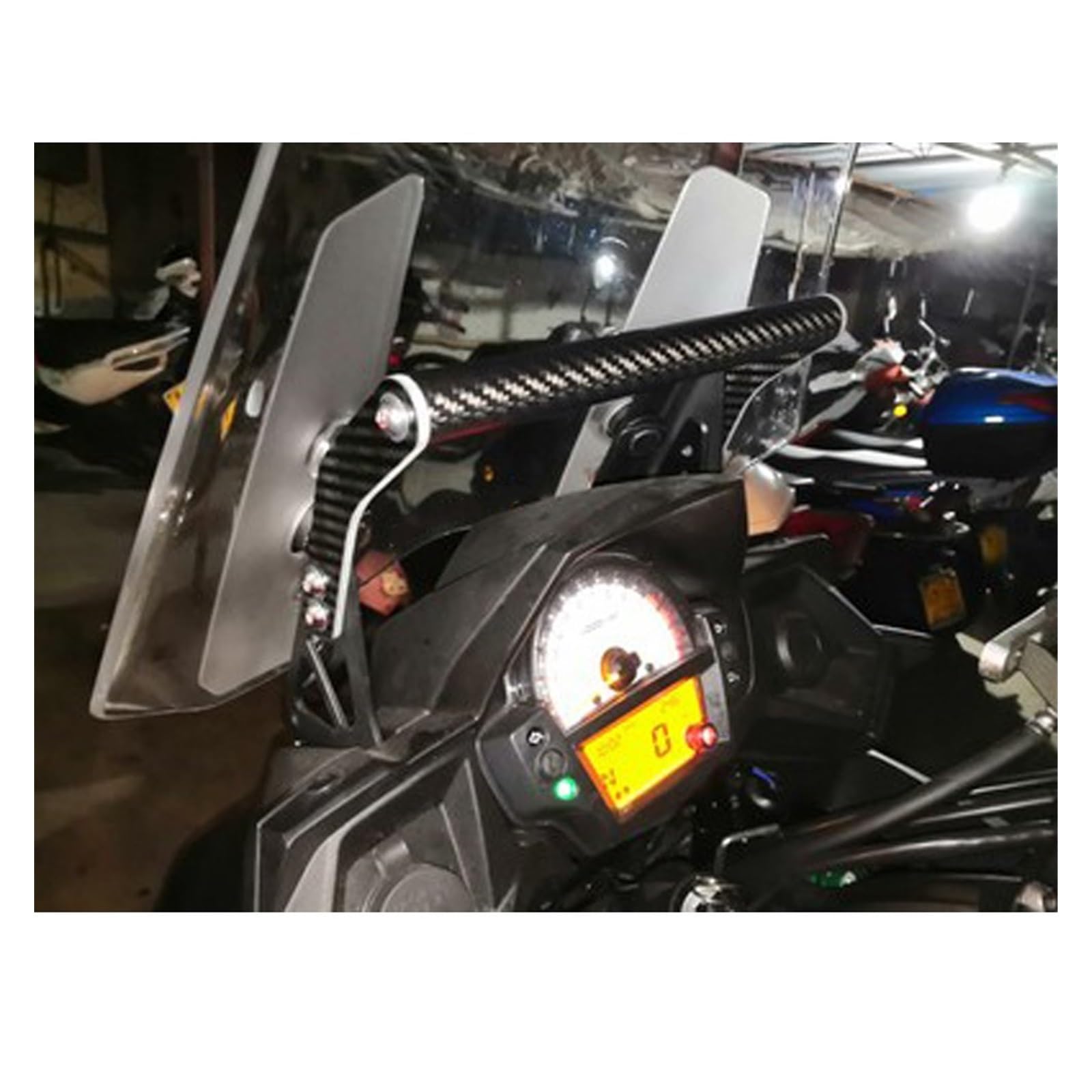 Voor Kawasaki Voor Versys 650 Voor KLE650 Voor Versys650 Voor KLE 650 2022 2021 Motorfiets Beugel Mobiele Navigatie Beugel GPS GPS-navigatiebeugel (Kleur : A set of