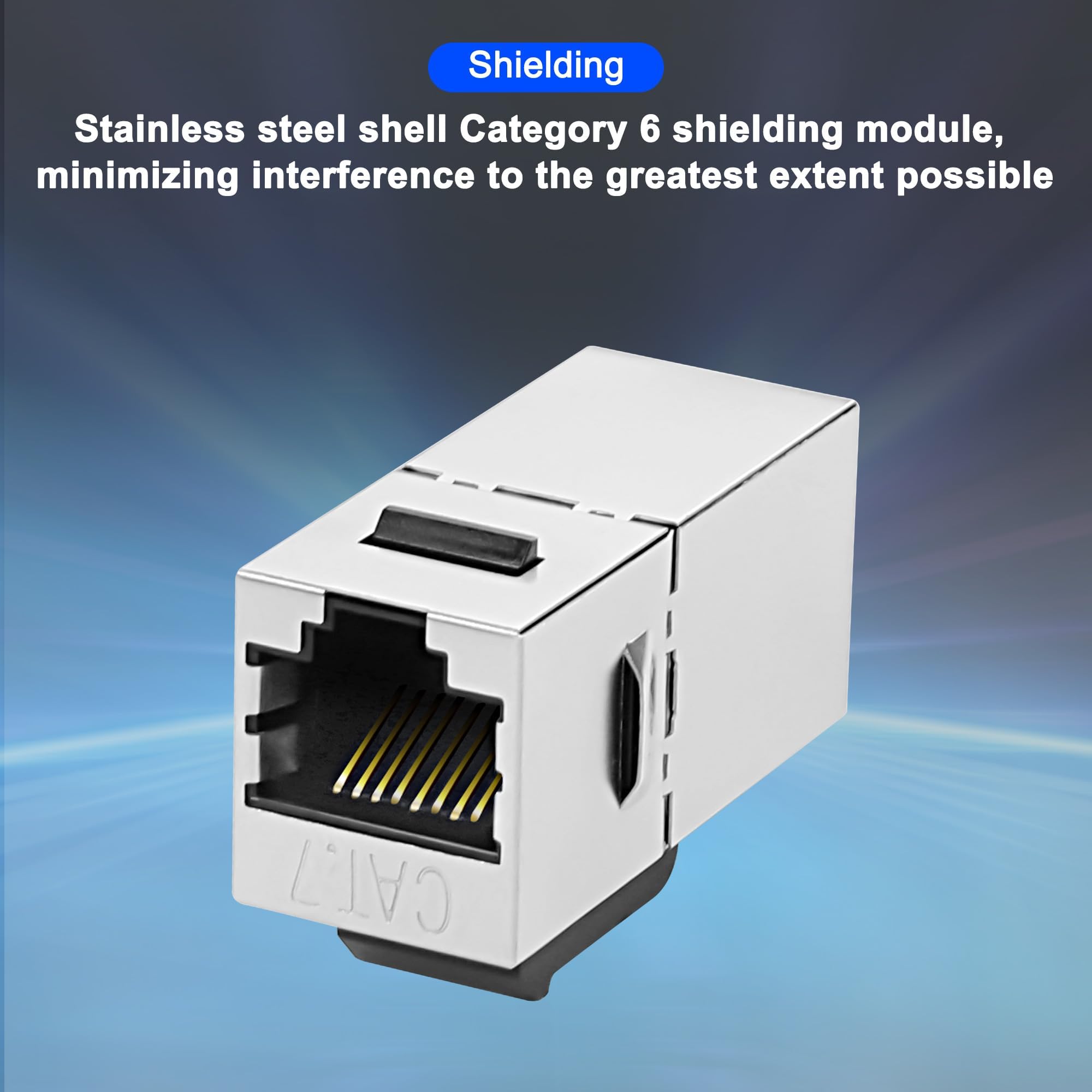 Amazon.co.jp: XMSJSIY Cat7 キーストーンジャックカプラー RJ45