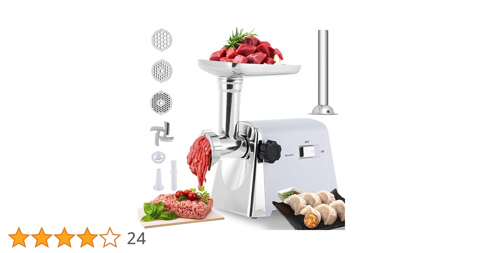 Hanchen ミンサー ミンチ機 3/5/7mmプレート付き Amazon | Hanchen ミンサー ミンチ機 3/5/7mmプレート付き 肉ひき/野菜