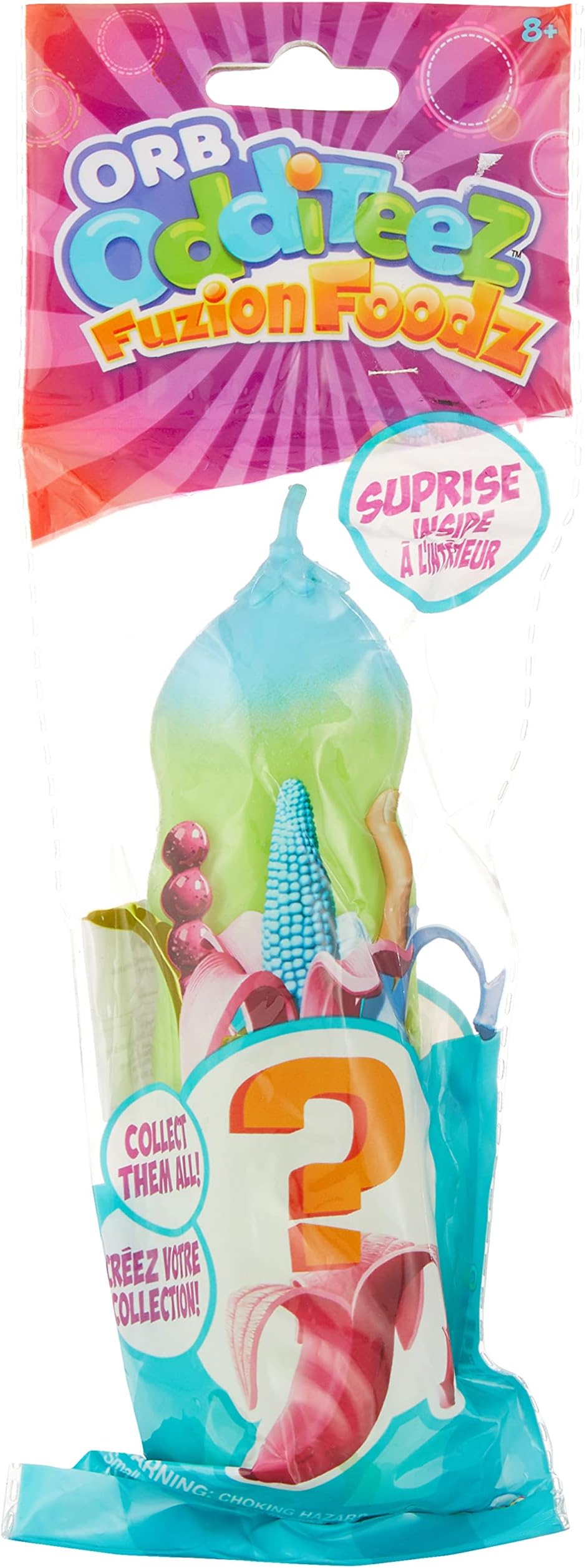 ORB 35671 Odditeez Fuzionfoodz Yellow PEA Pod Slime Toy as Yellow Pea Pod Slime Surprise Squishie with Bowl Squishy Toy for Ages 8 and Up