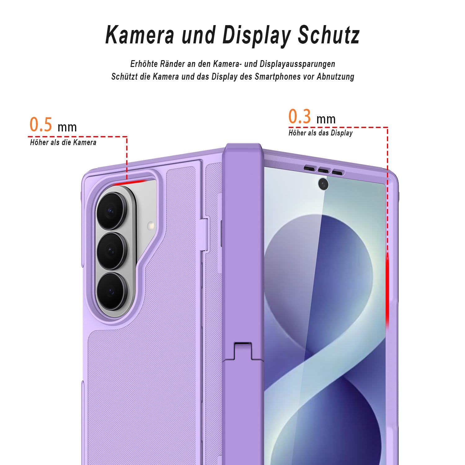 Custodia per Galaxy Z Fold 8 Ultra, con protezione cerniere, supporto e