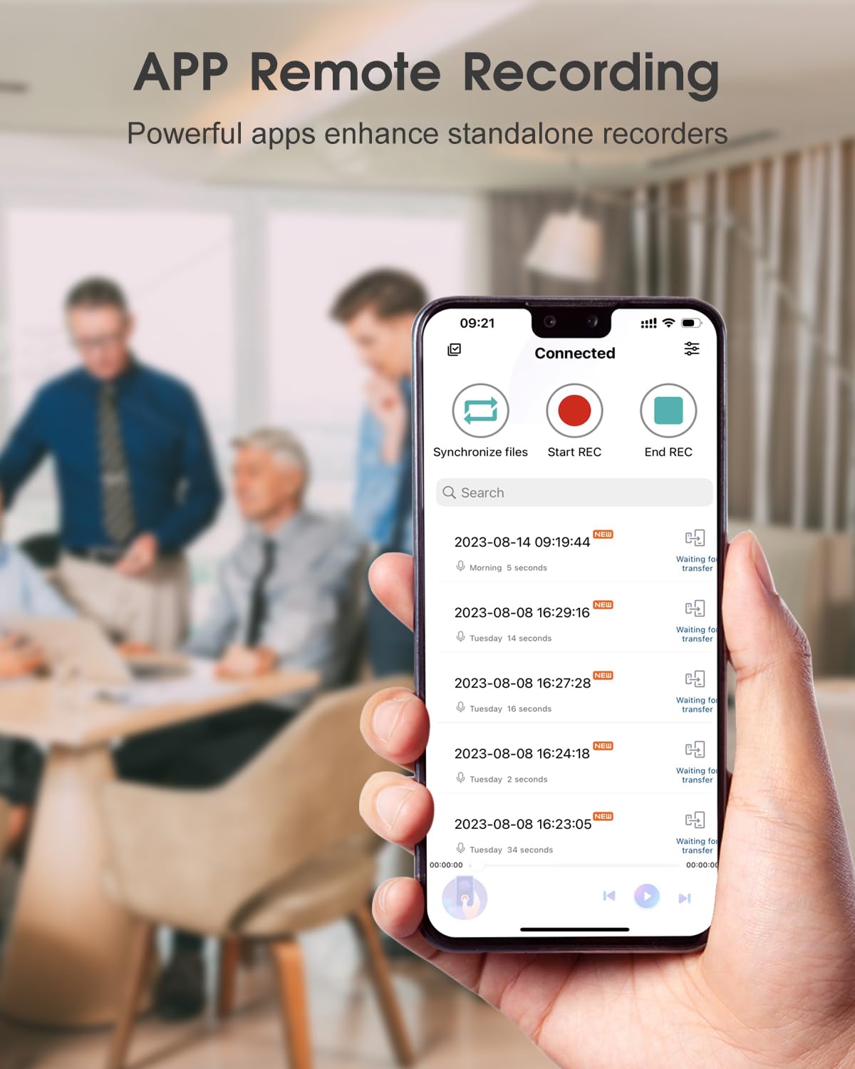 ZAQE Mini Dicteerapparaten Audio, 64GB Opnameapparaat, 400-uur Opnamecapaciteit, Geluidsreductie, One-Touch Opnamestemrecorder voor Lezing, Lezing, Interview, Vergadering enz