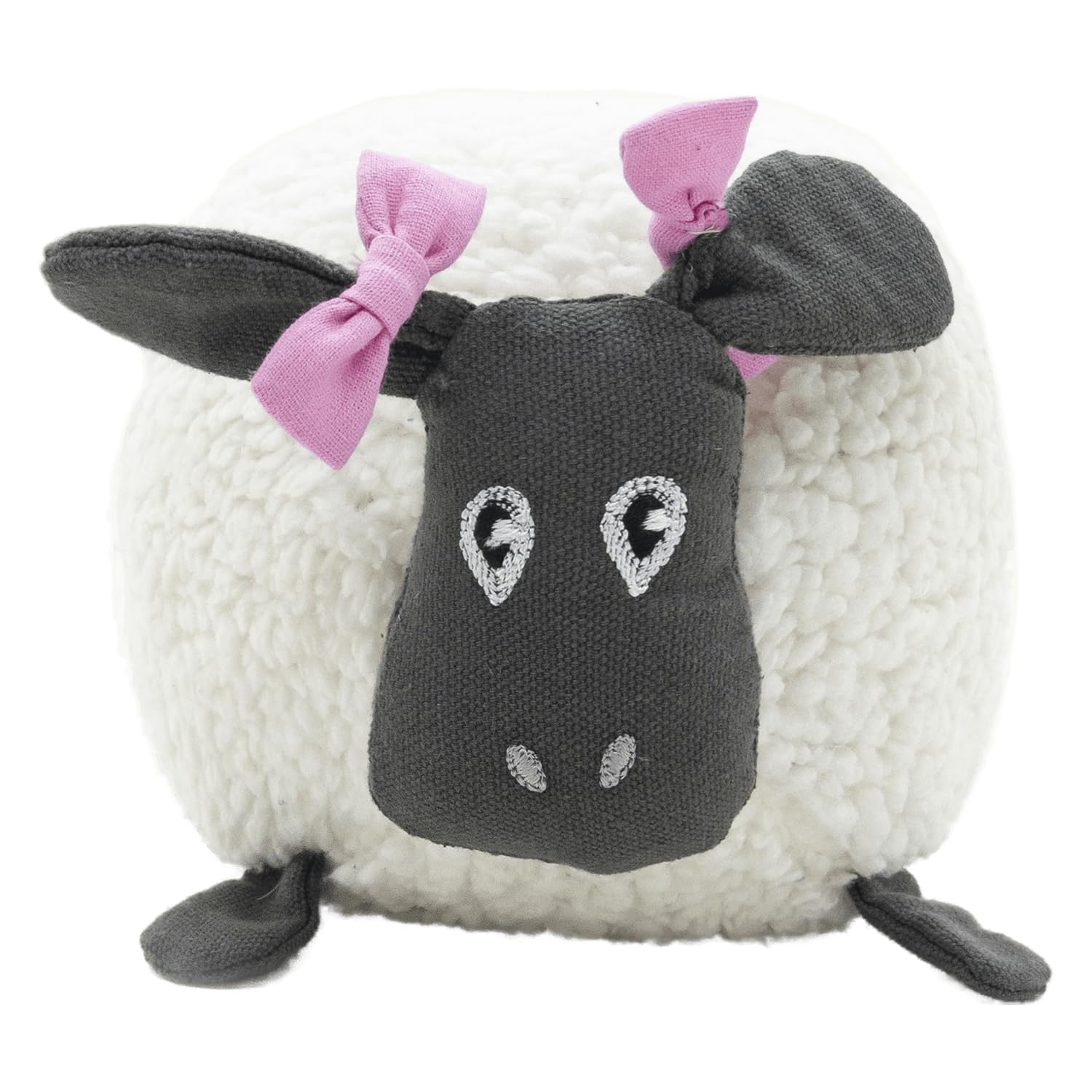 JACK AND VANILLA, Interactive Dog Toy, Mommy Sheep Shape, Realistic and Colourful Design, Durable and Easy to Clean, Ideal for Small and Medium Breeds, 16.5 cm, Barnyard Model