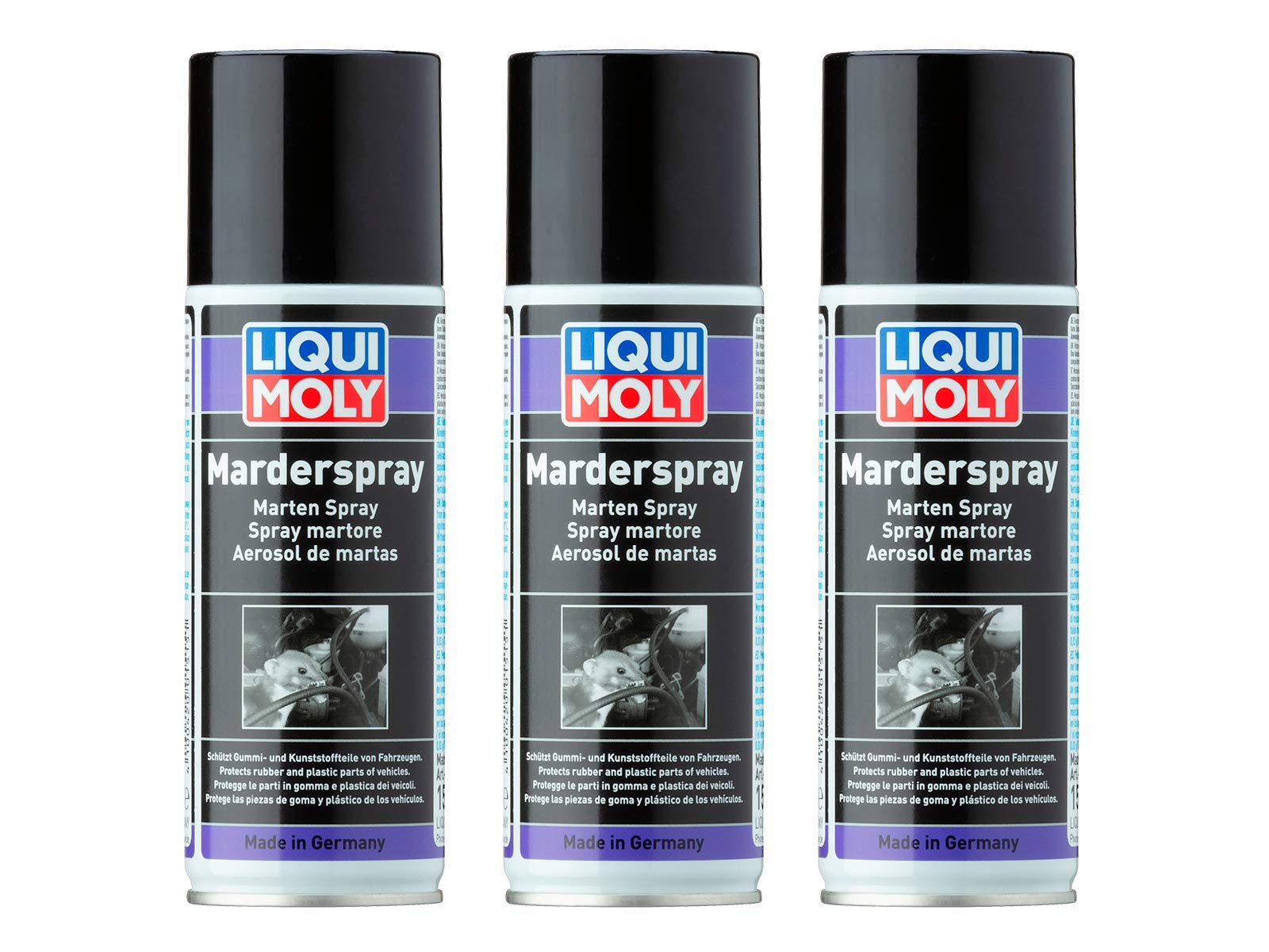 3X Original Liqui Moly 200ml Marderspray Marten Spray Marder-Spray Anti-Marder