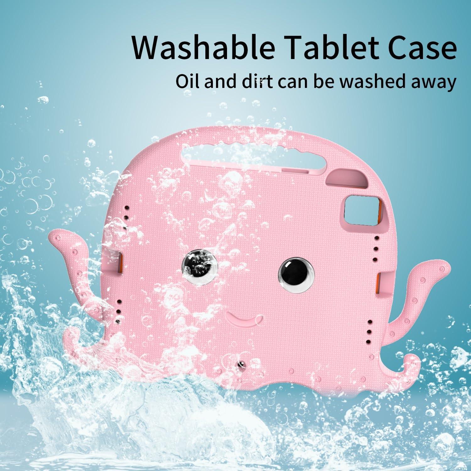 Tablet PC Bags Cases Sleeves Kids Case Compatible with iPad Pro 11inch 2024 with Handle Bumper |Protective Kid-Proof Stand Tablet Cover Eva Shockproof Lightweight Dropproof(Pink)