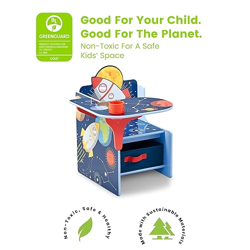 Miniatura 4 de Delta Children Space Adventures - Escritorio con silla con contenedor de almacenamiento y escritorio con silla con contenedor de almacenamiento,