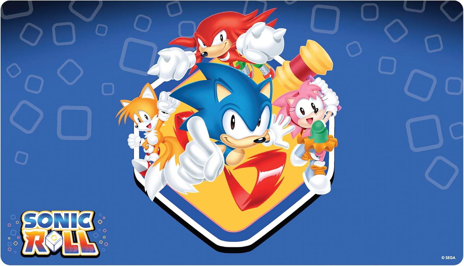 Sonic Roll Cast Playmat - Protects Game and Gaming Surface; use at Home or at tournaments or as a Desk pad