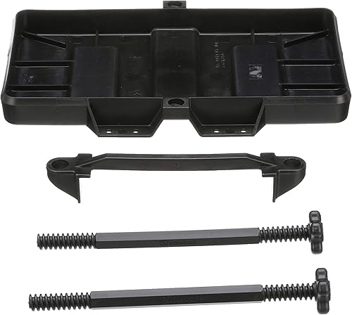 Attwood 9098-5 Bandeja de baterías ajustable de alta resistencia, ajustable a 9.5 pulgadas de alto, para baterías de la serie 27, plástico negro