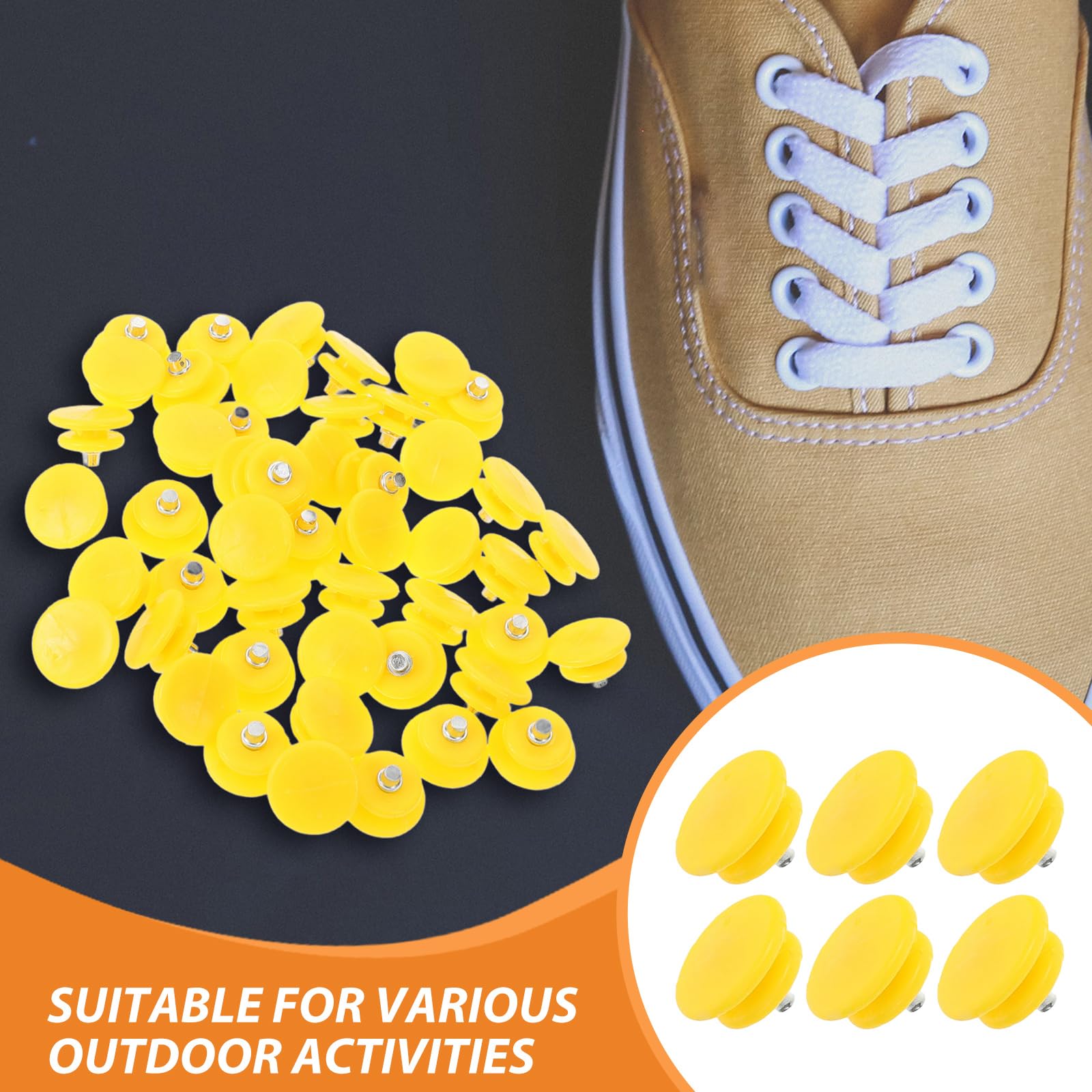 Ciieeo Tacchetti Antiscivolo in Acciaio Inossidabile e ABS per Scarpe da Neve 40 Pezzi Compatibili Scarpe da Trekking e Sneakers per Sport sulla Neve