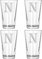 Vista 14 de Juego de 4 monogramas de copa de cerveza (M)