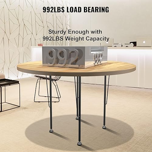 Miniatura 4 de VEVOR Patas de mesa de comedor de 28 pulgadas, patas de mesa de metal, 2 piezas, patas huecas en forma de X, capacidad de carga de 440 libras, patas