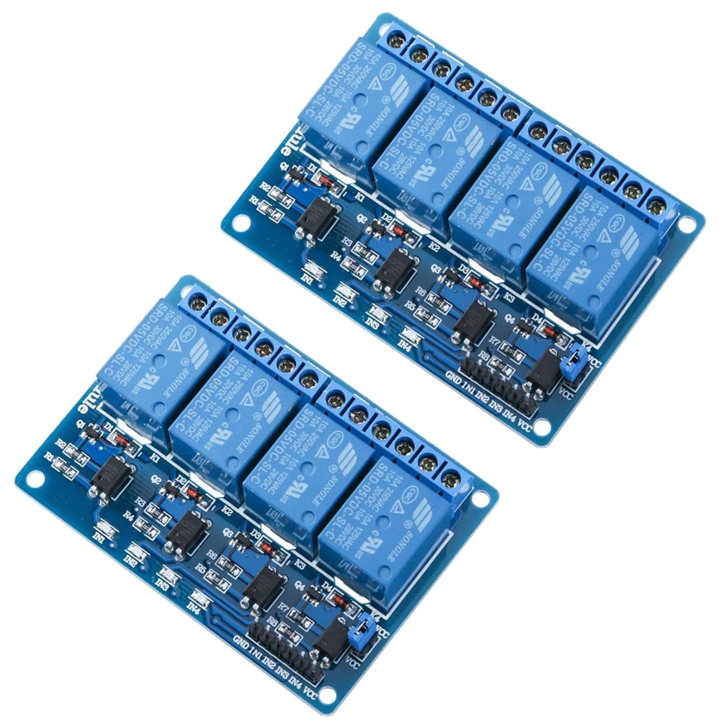 5V 12V 1 2 4 6 8 Kanaals Relaismodule Met Optocoupler. Relaisuitgang 1 2 4 6 8 Weg Relaismodule Voor Arduino Op Voorraad