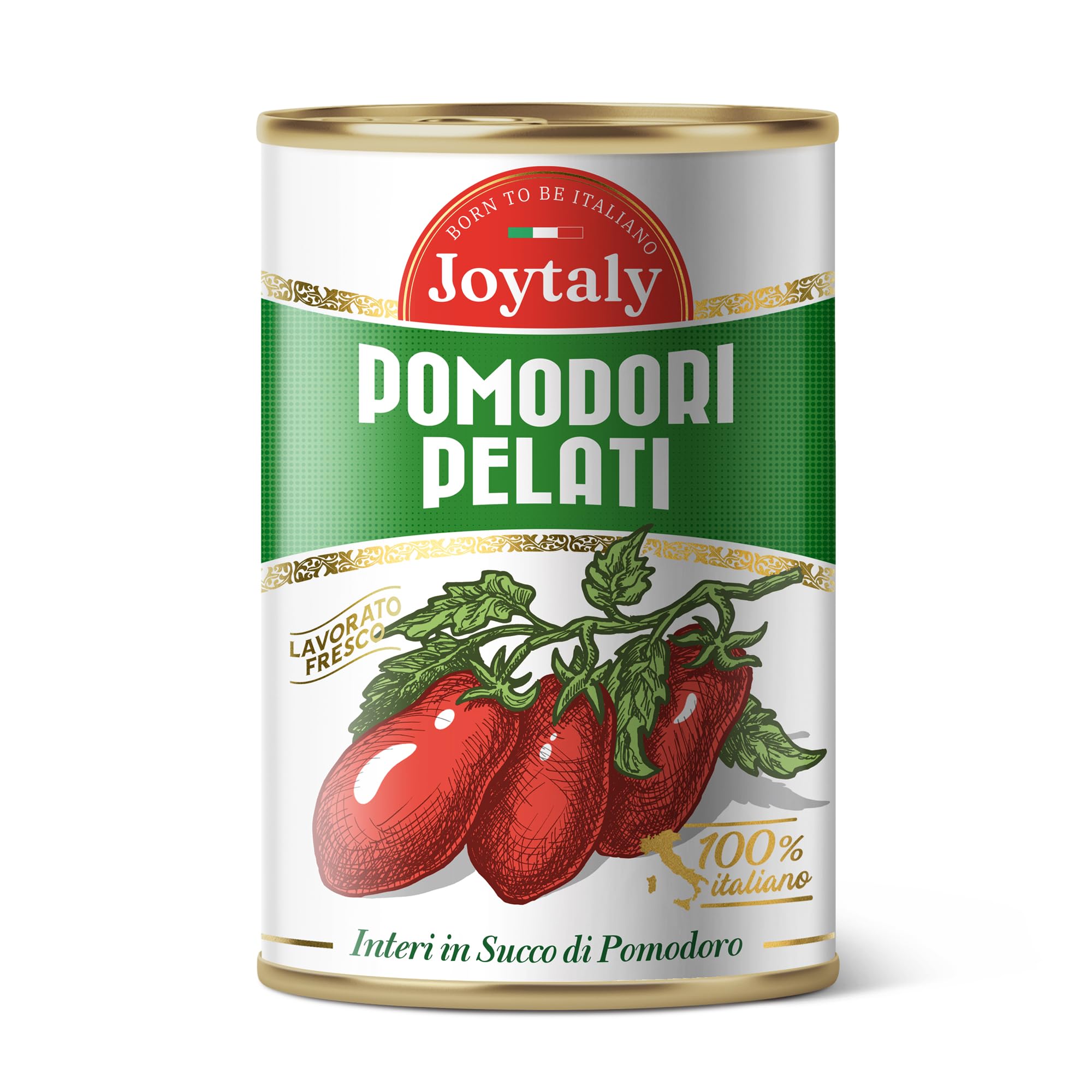 24x Joytaly Pelati- salsa di pomodori interi 100% italiano 400 g