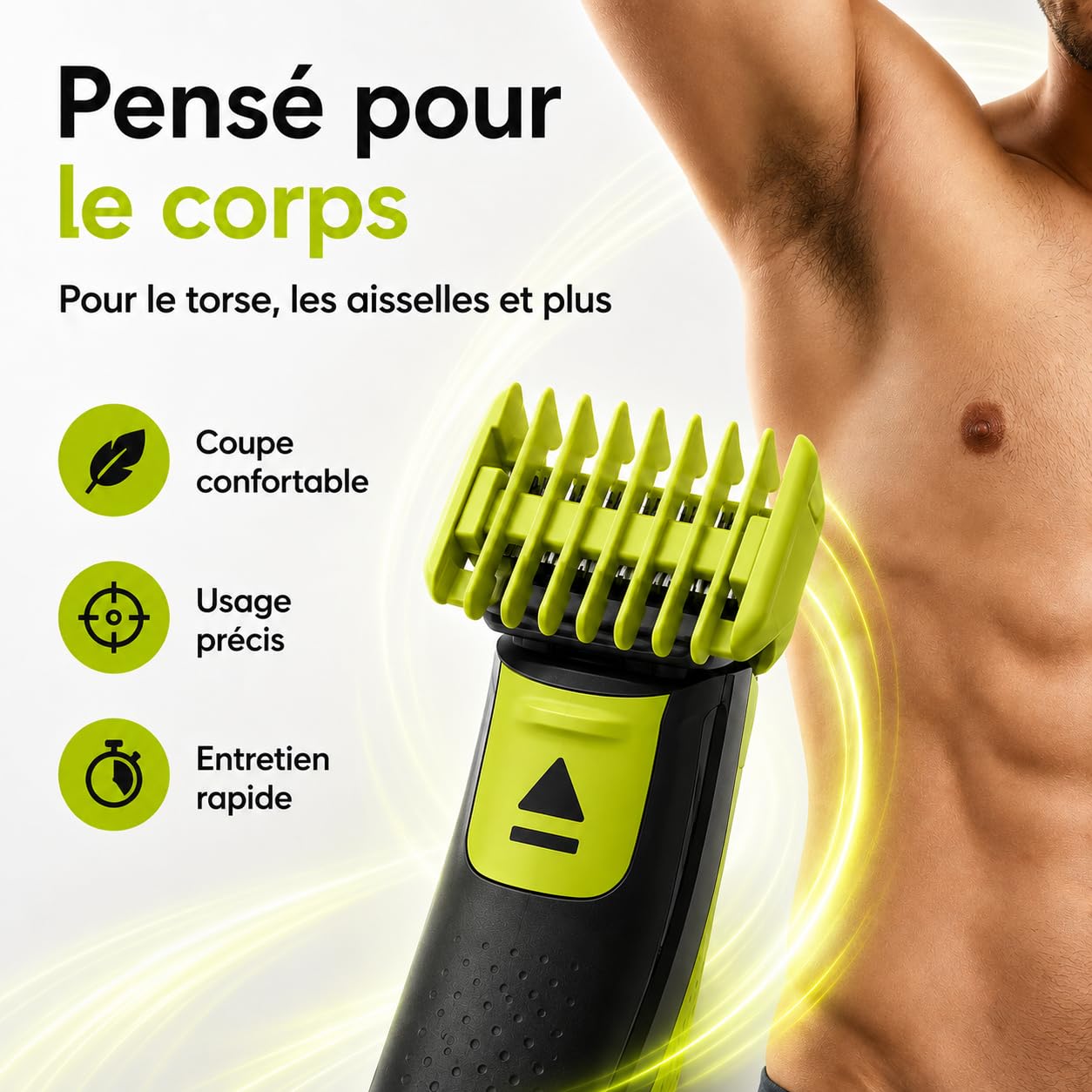 Multi Sabot Visage & Corps - réglable 14 hauteurs de 0.4 à 10 mm – avec peigne et protecteur - compatible avec QP2520 / QP2530 / QP2620 / QP2630 / QP27xx / QP28xx – non compatible avec la serie PRO