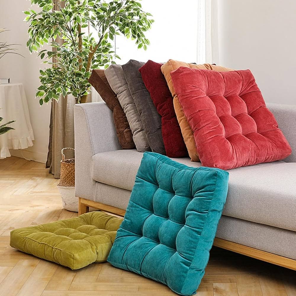 Floor Pillow, Floor Cushion, Square Floor Pillow, Thickened