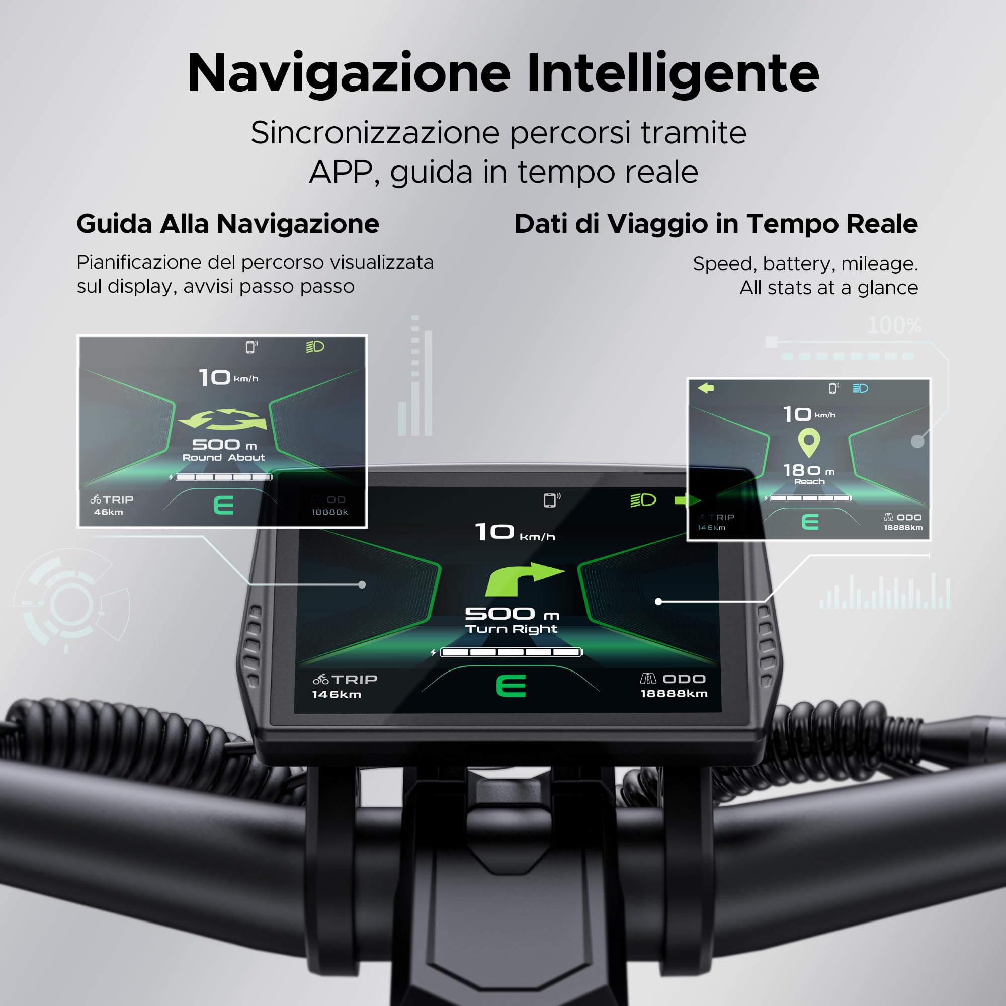 ENGWE Y1000 Monopattino Elettrico a Doppio Motore con Batteria da 52V e 22.5Ah Fino a 100KM, Sblocco NFC e Bluetooth, Navigazione Intelligente, Freni Disco Idraulici e Doppia Sospensione