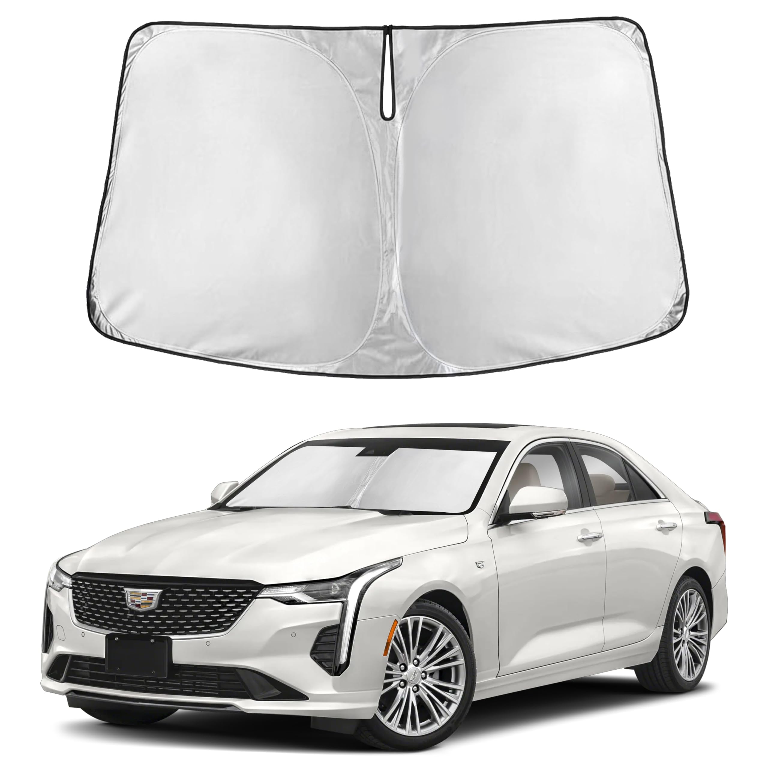 Autovir Windshields Sun Shade Fit for 2020-2023 2024 2025 Cadillac XT6