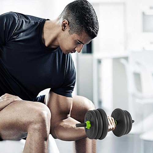 Vista 8 de Juego de pesas rusas ajustables, juego de mancuernas ajustables 4 en 1, juego de pesas de 44 libras66 libras88 libras utilizado como pesas rusas