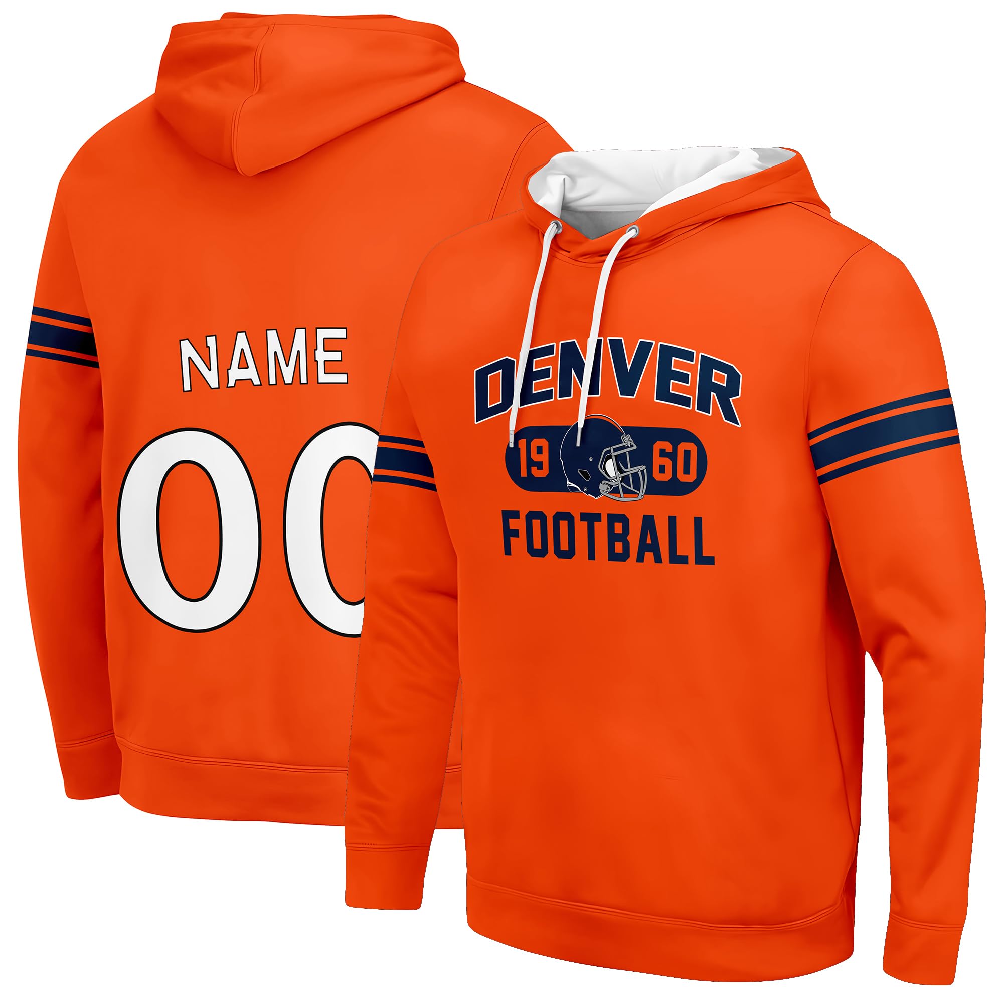 Tuwittut Hoodies Custom Football Sweatshirt Apparel Personalized Name and Number Gifts for Men Women Kids