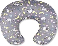 Vista 11 de Almohada ergonómica de lactancia para lactancia materna y biberón, almohada de lactancia para reducir la tensión de espalda y cuello, adecuada