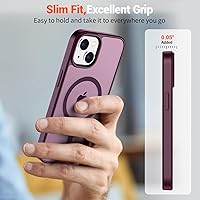 Vista 865 de SUPFINE Funda magnética para iPhone 11 (compatible con MagSafe) (protección contra caídas de grado militar), translúcida mate a prueba de golpes