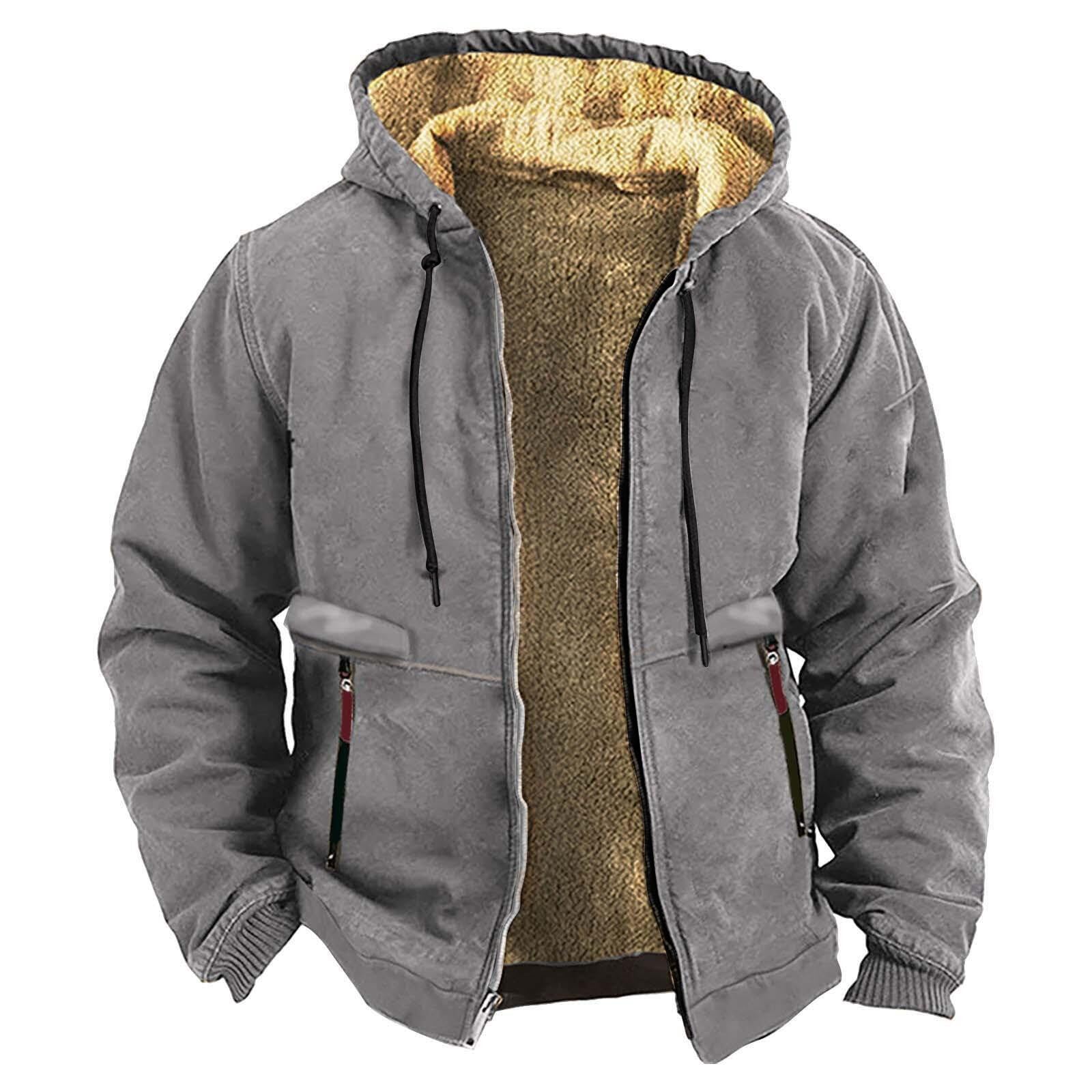 Felpa con cappuccio oversize in pile a coste tinta unita, giacca invernale