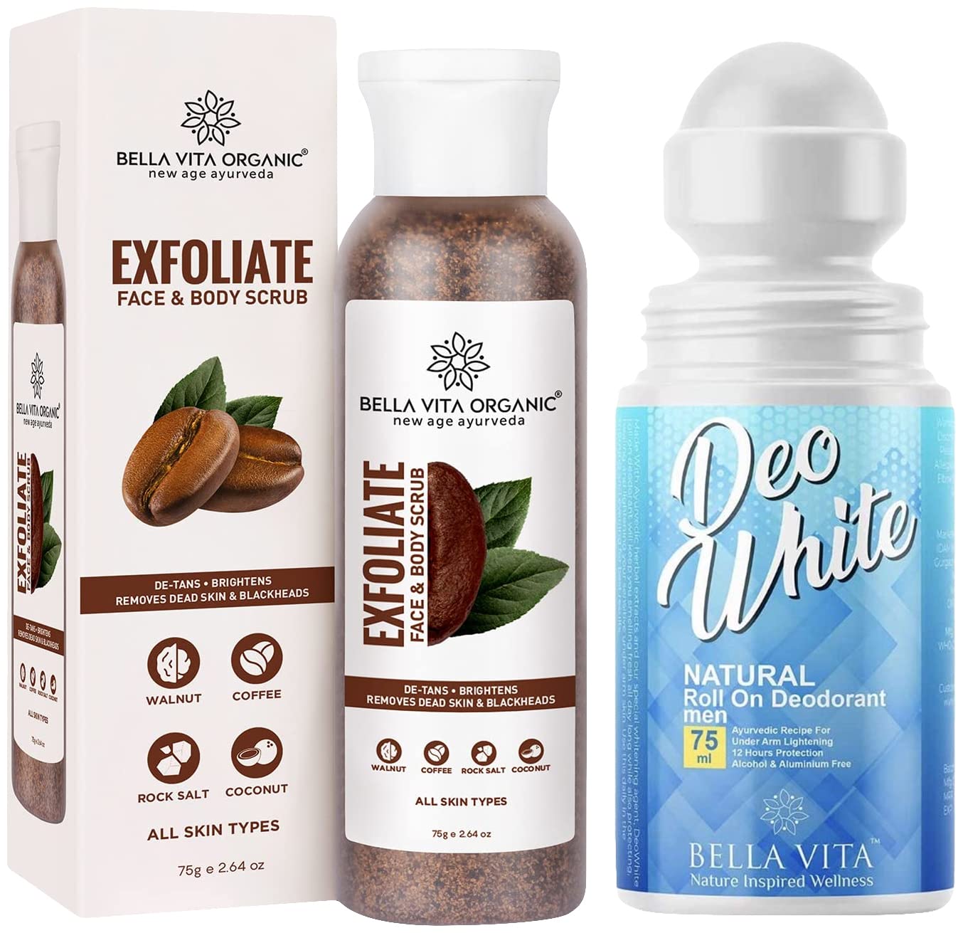 Bella Vita Organic Exfoliate Coffee Face And Body Scrub Grit — Flash AI Score 87/100