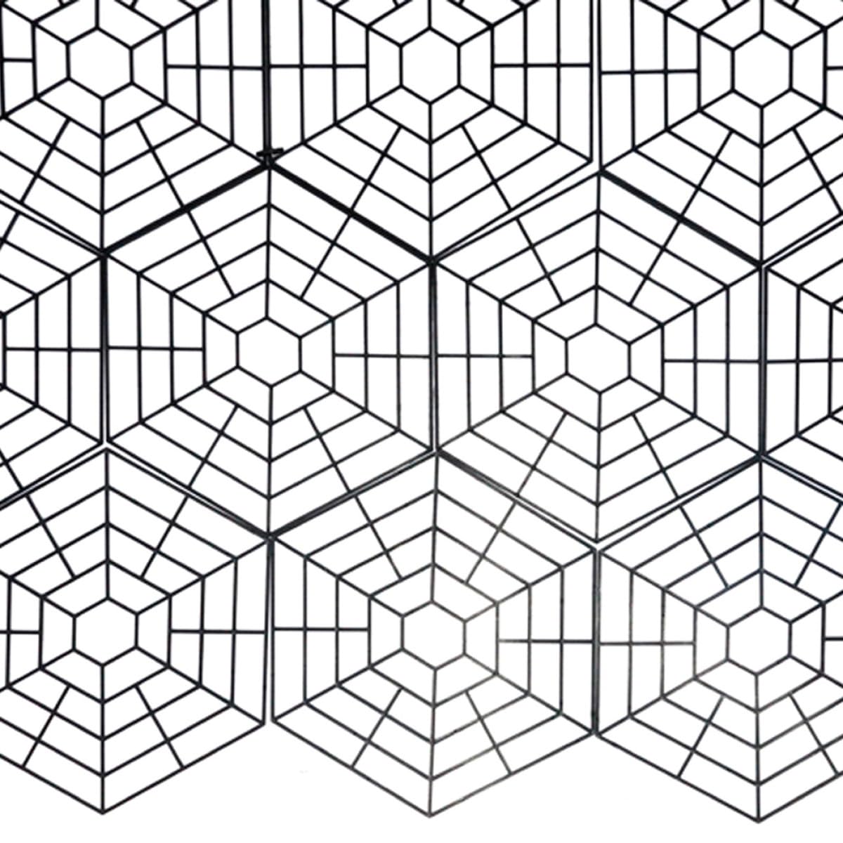 Red Negro Ligero y Conveniente para Estanques Protectora de Peces 20 Piezas de Plástico PP Diseño Hexagonal para Uso en Estanques al Aire Libre