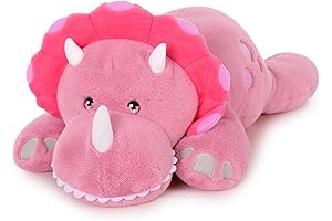 5lbs Dinosaur Weighted Stuffed Animal with Glow-in-The-Dark