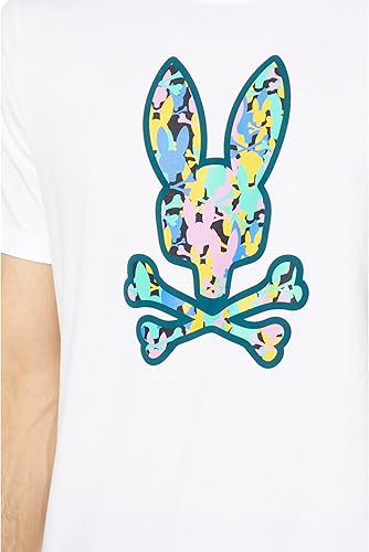 Miniatura 3 de Psycho Bunny Suncoast Graphic Tee White SM US Hombre 4 Blanco