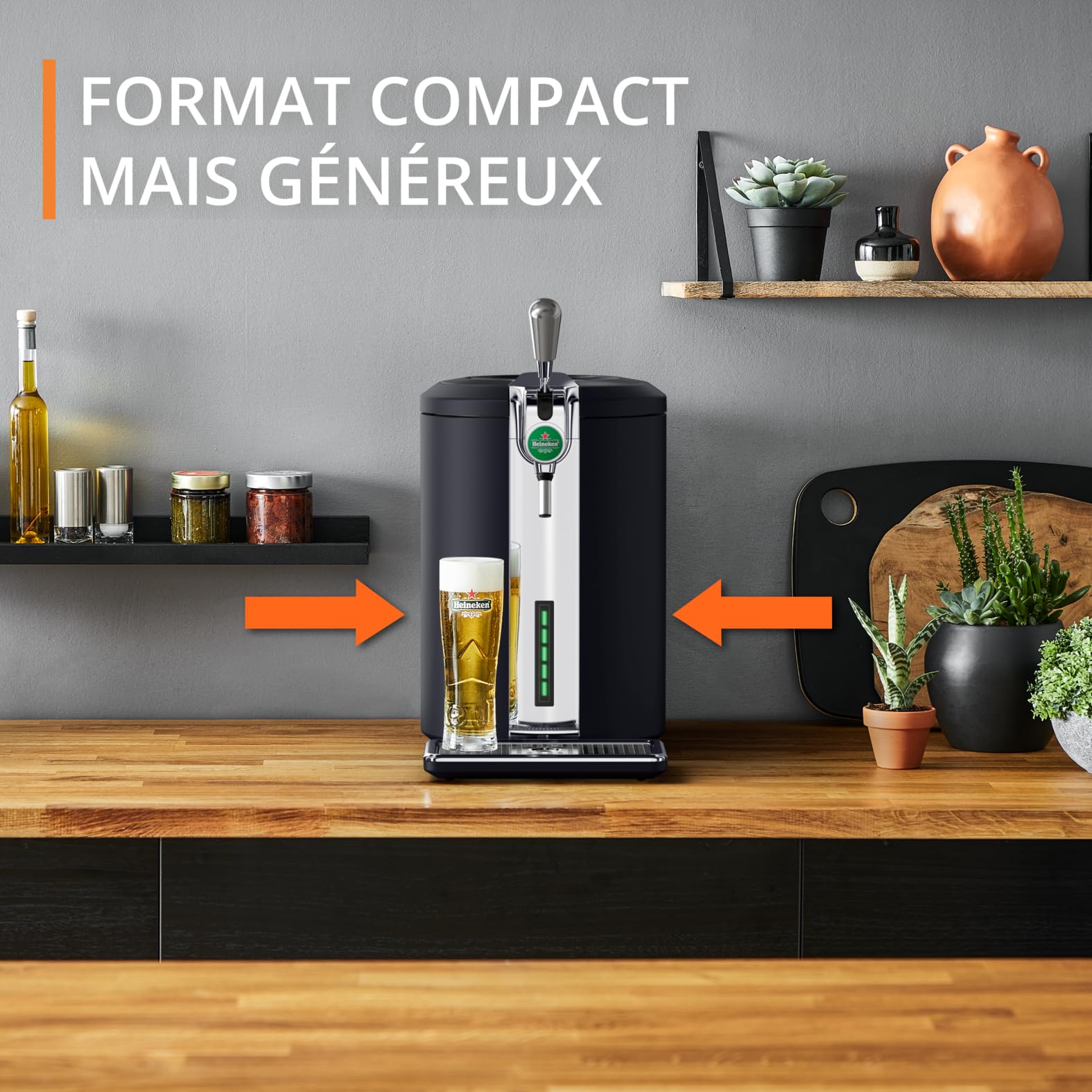Krups Beertender Compact Ultimate, machine à bière pression, fûts 5 L, YY5603FD