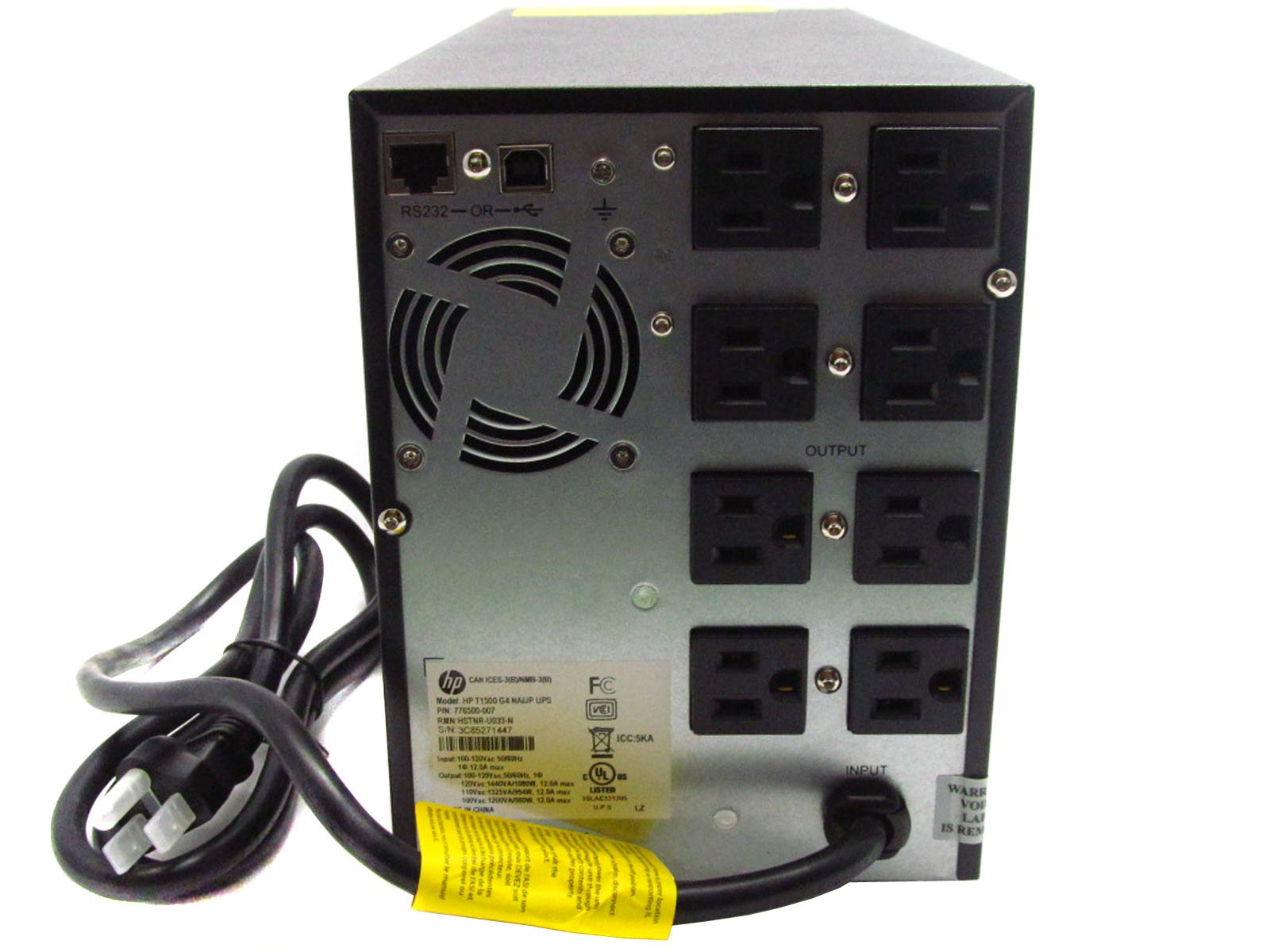 HP T1500 501033-002 UPS USV battery backup Uninterruptible Power Supply