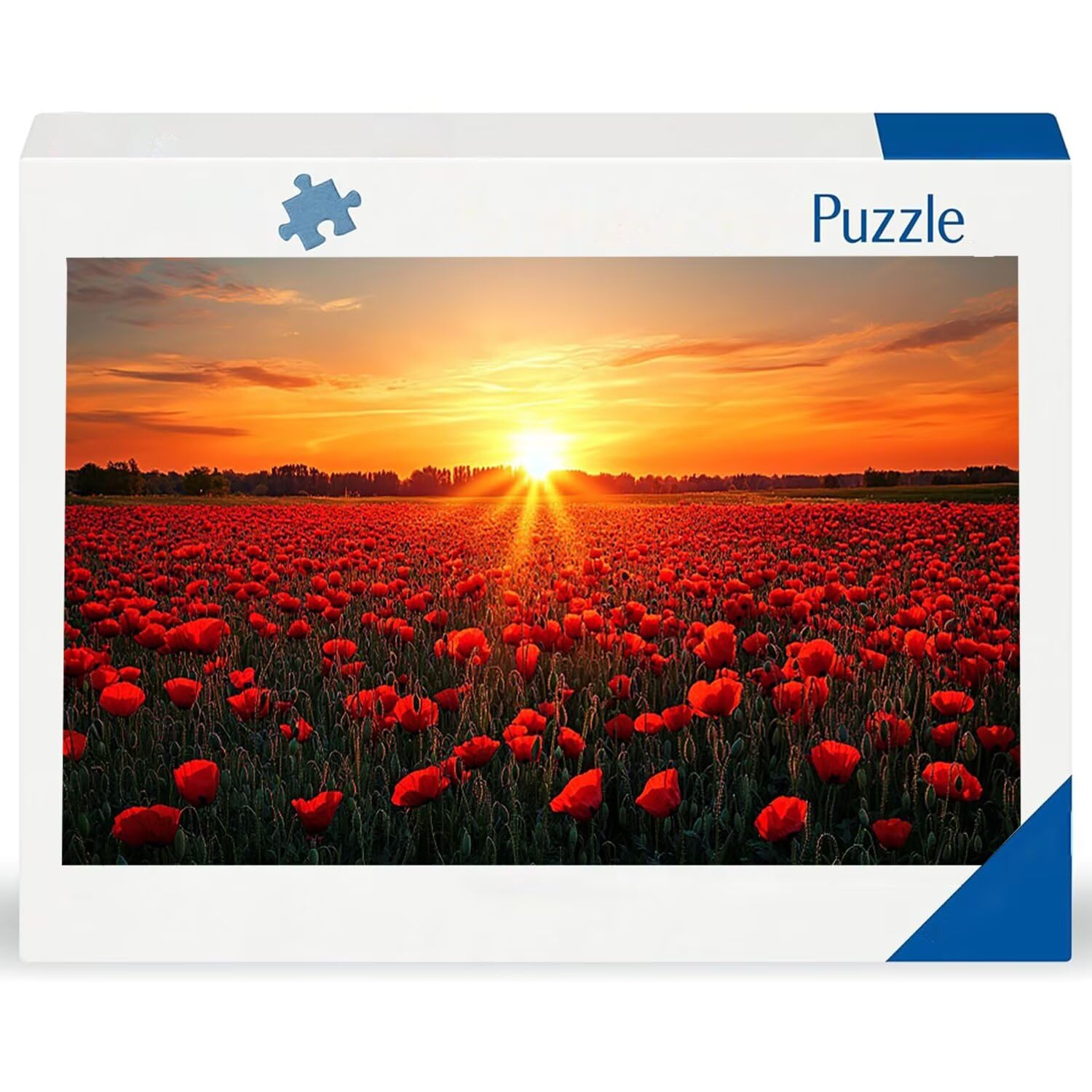 Puzzle de Madera para Adultos 1312 Piezas - El Atardecer de Las Flores, Obra de Arte de Juego de Rompecabezas para Adultos, Puzzle de Impresión de Alta Definición, Pasatiempo Creativo Regalo b-455